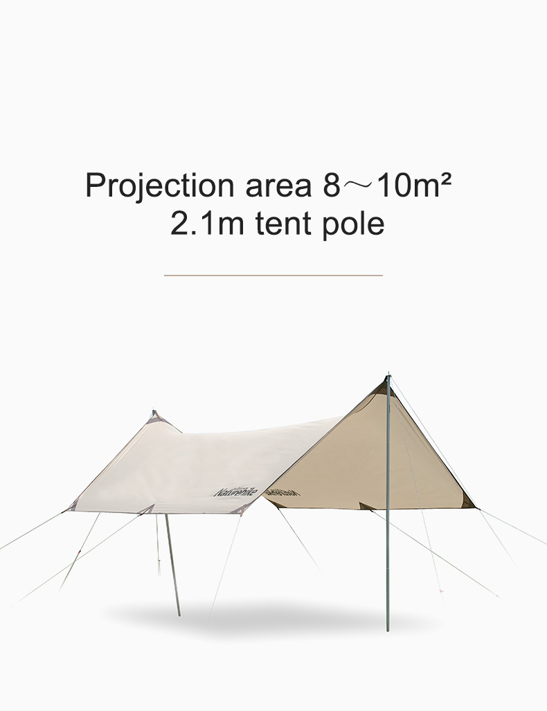 Cheap Goat Tents Girder Shelter Sun Shade Rain Fly Awning Camping Tarp With Tent Pole Beach Tent Sun Shelter   